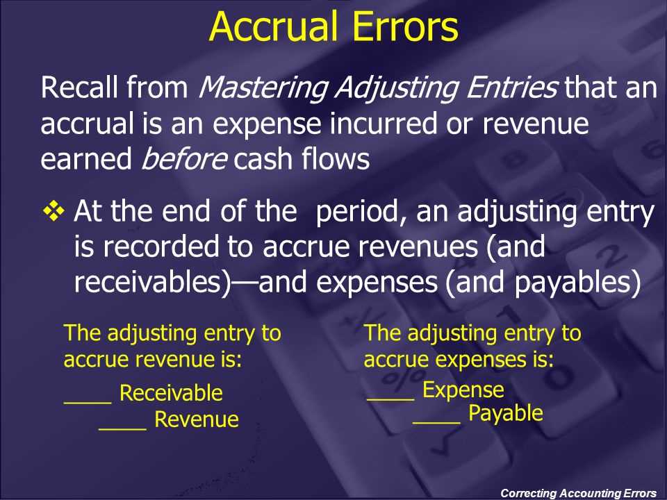 mastering correction of accounting errors exam answers