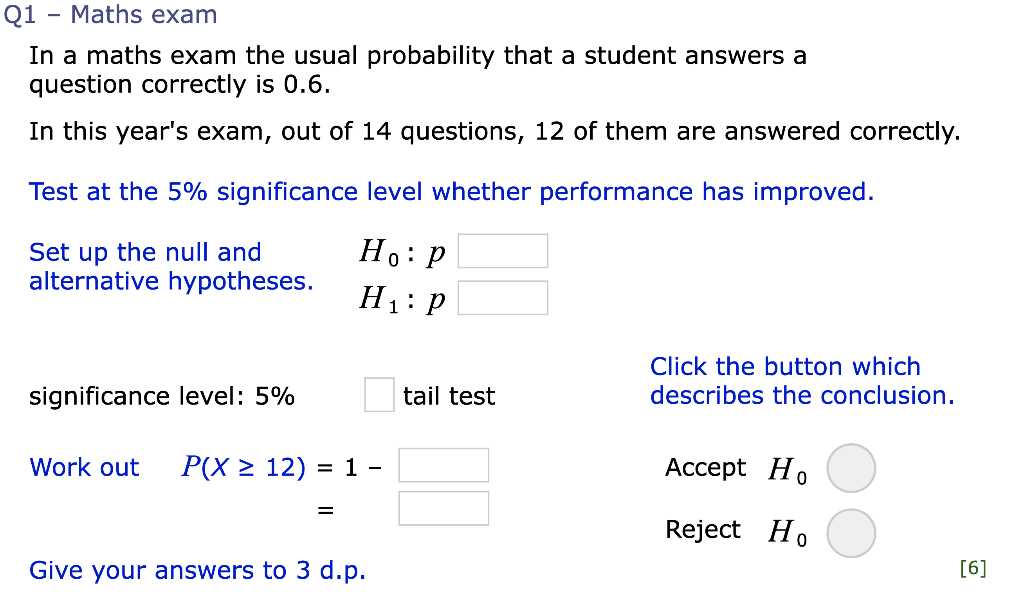 maths exam questions with answers