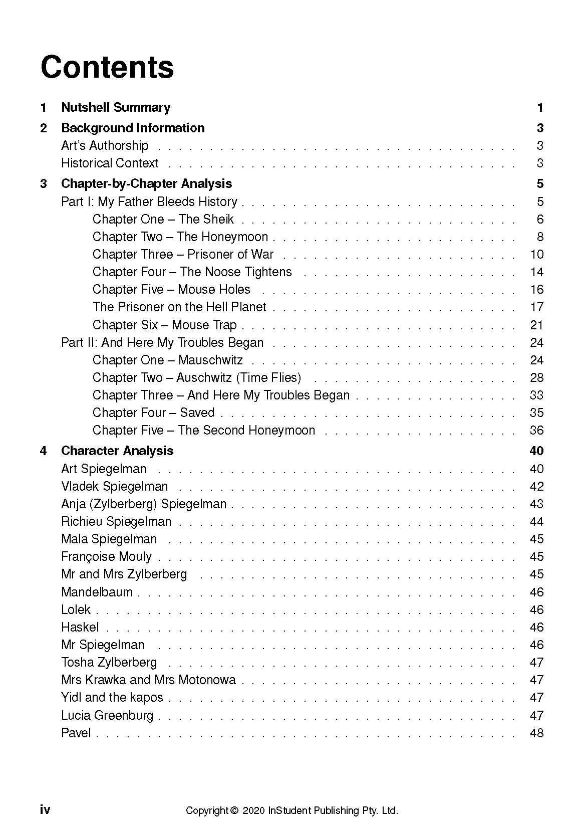 maus chapter 4 questions and answers