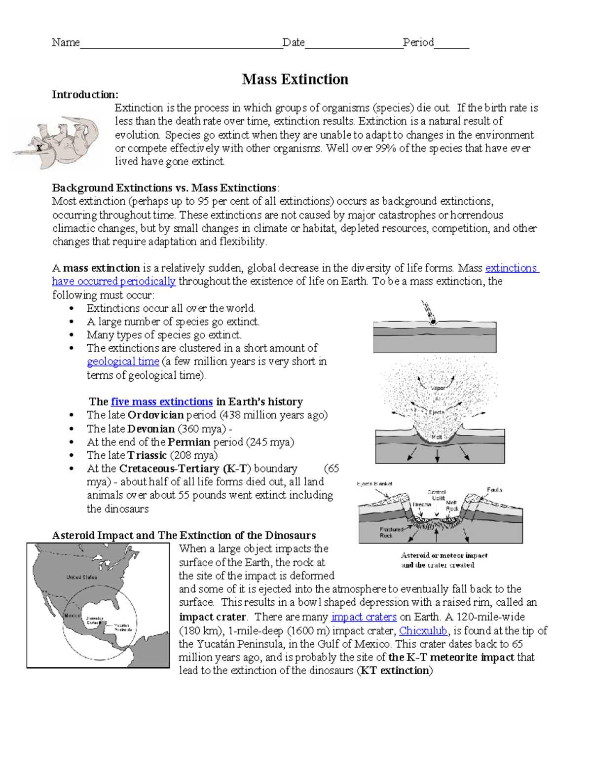 pogil activities for ap biology mass extinction answers