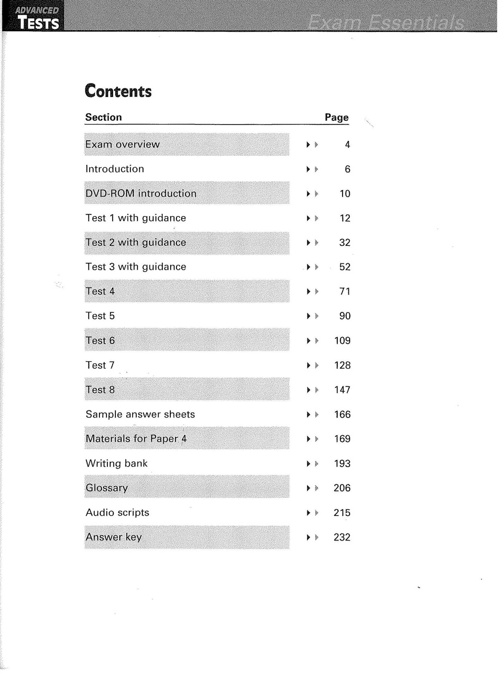 exam essentials answer key