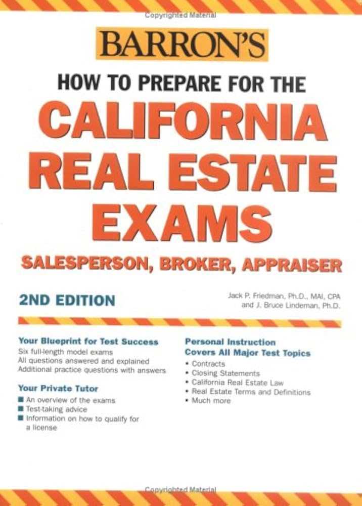 california real estate exam questions and answers