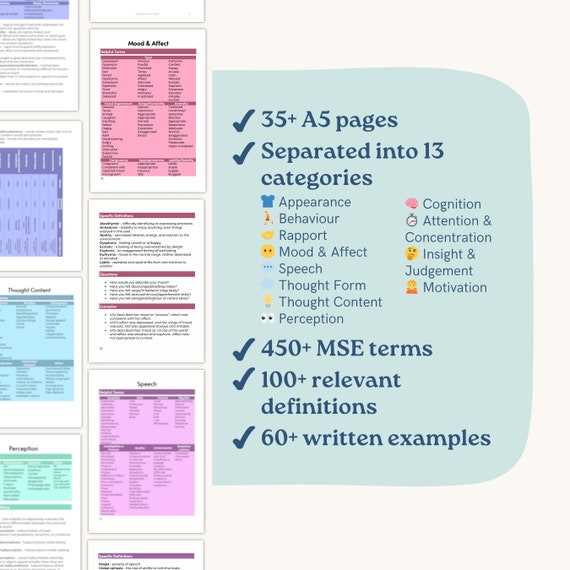 mental status exam affect descriptors