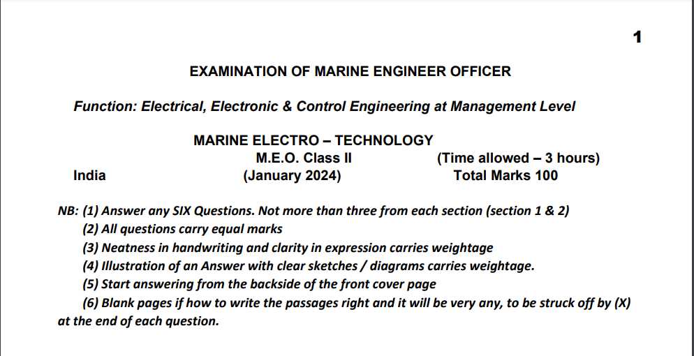 meo class 4 exam questions and answers