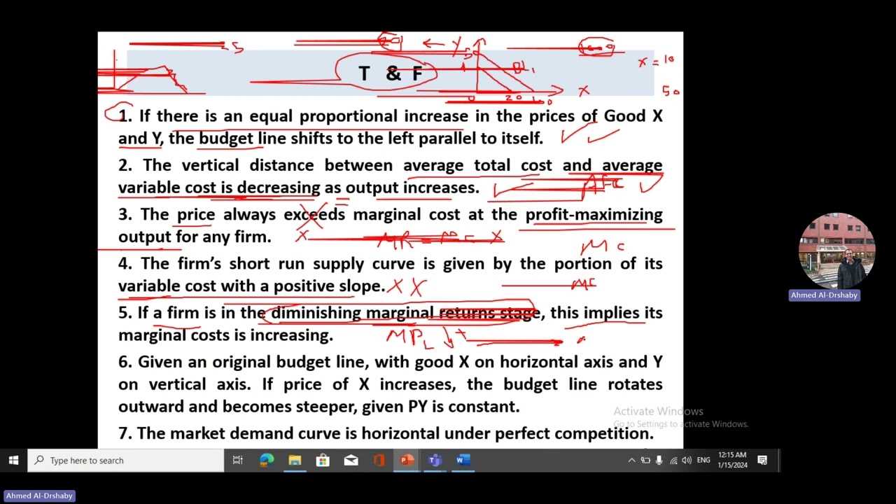 microeconomics midterm exam 1