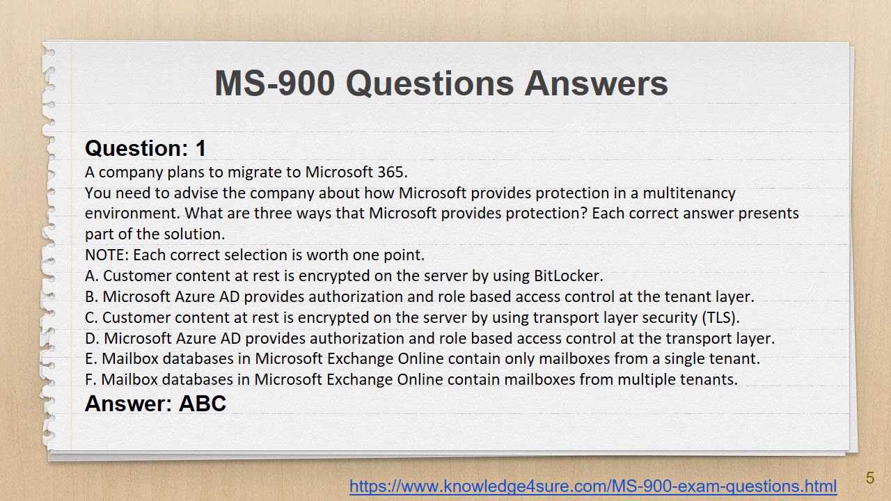 microsoft exam questions and answers