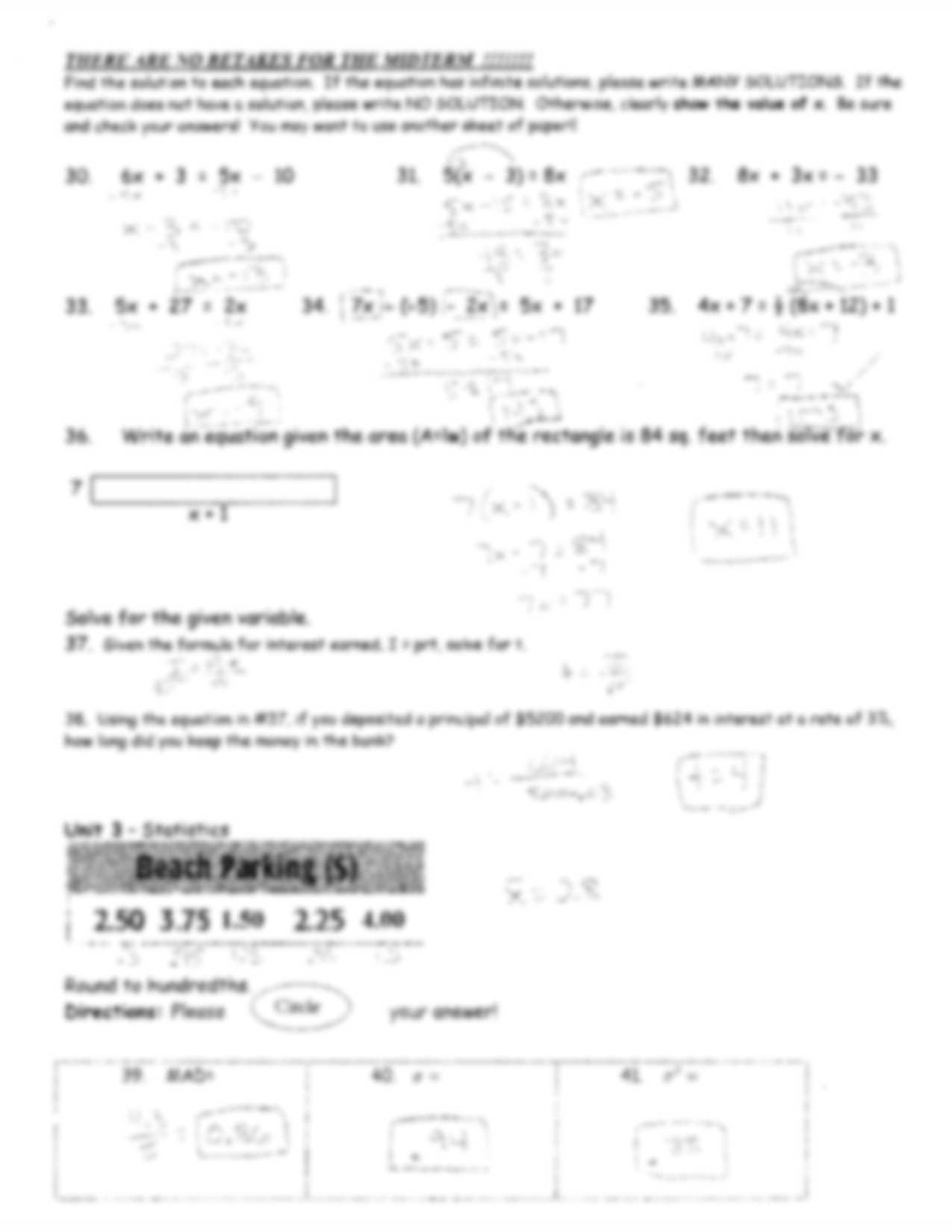 review for algebra 1 midterm exam answer key