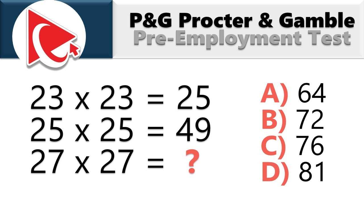 p&g practice test answers