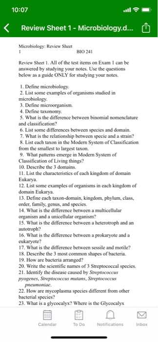 microbiology lab exam 1 review