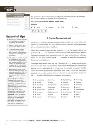 cambridge exam answers