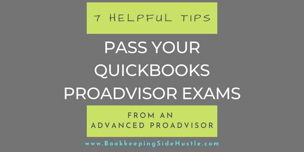 quickbook certification exam answers