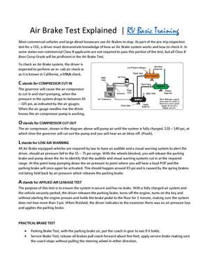 air brakes questions and answers