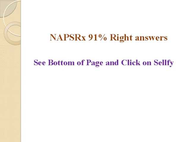 napsrx final exam answers