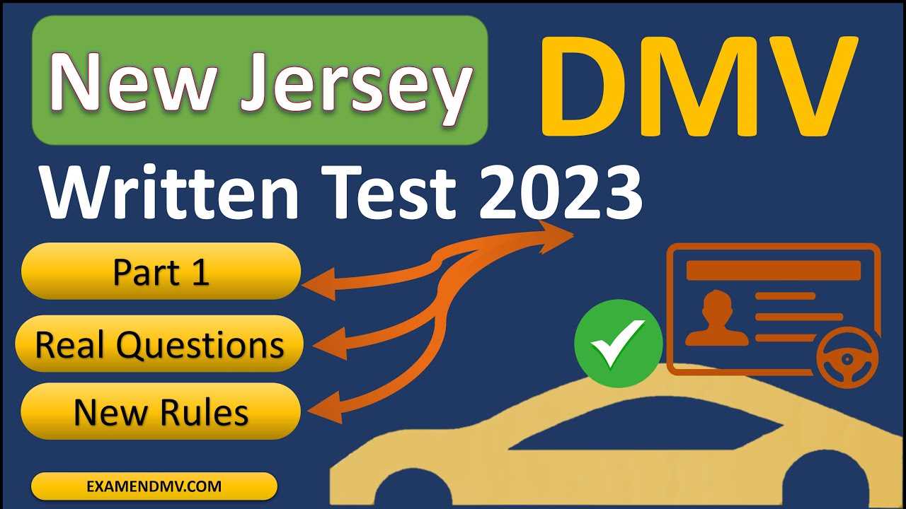 nj driving permit test questions and answers