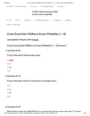 ndg linux essentials 2.0 chapter 17 exam answers