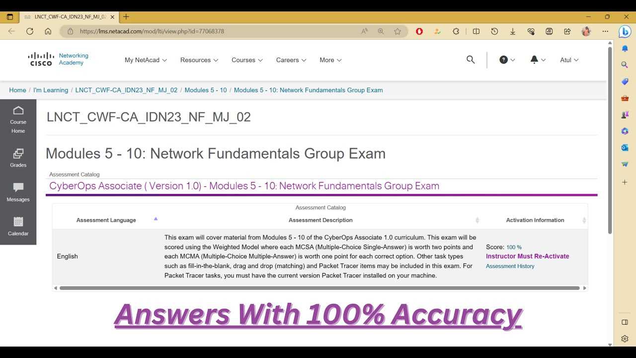 network fundamentals final exam answers