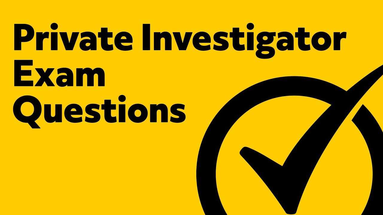 nevada private investigator exam answers