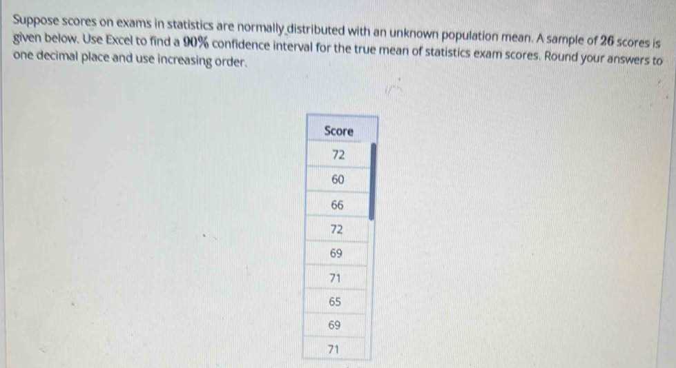 sample statistics exam with answers