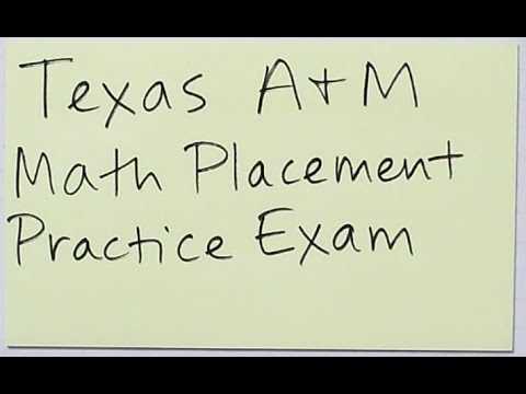 texas tech math placement exam answers