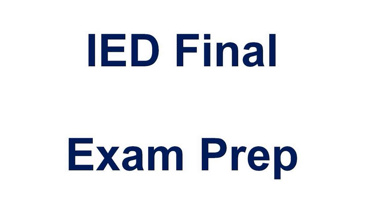 pltw ied final exam answer key 2025