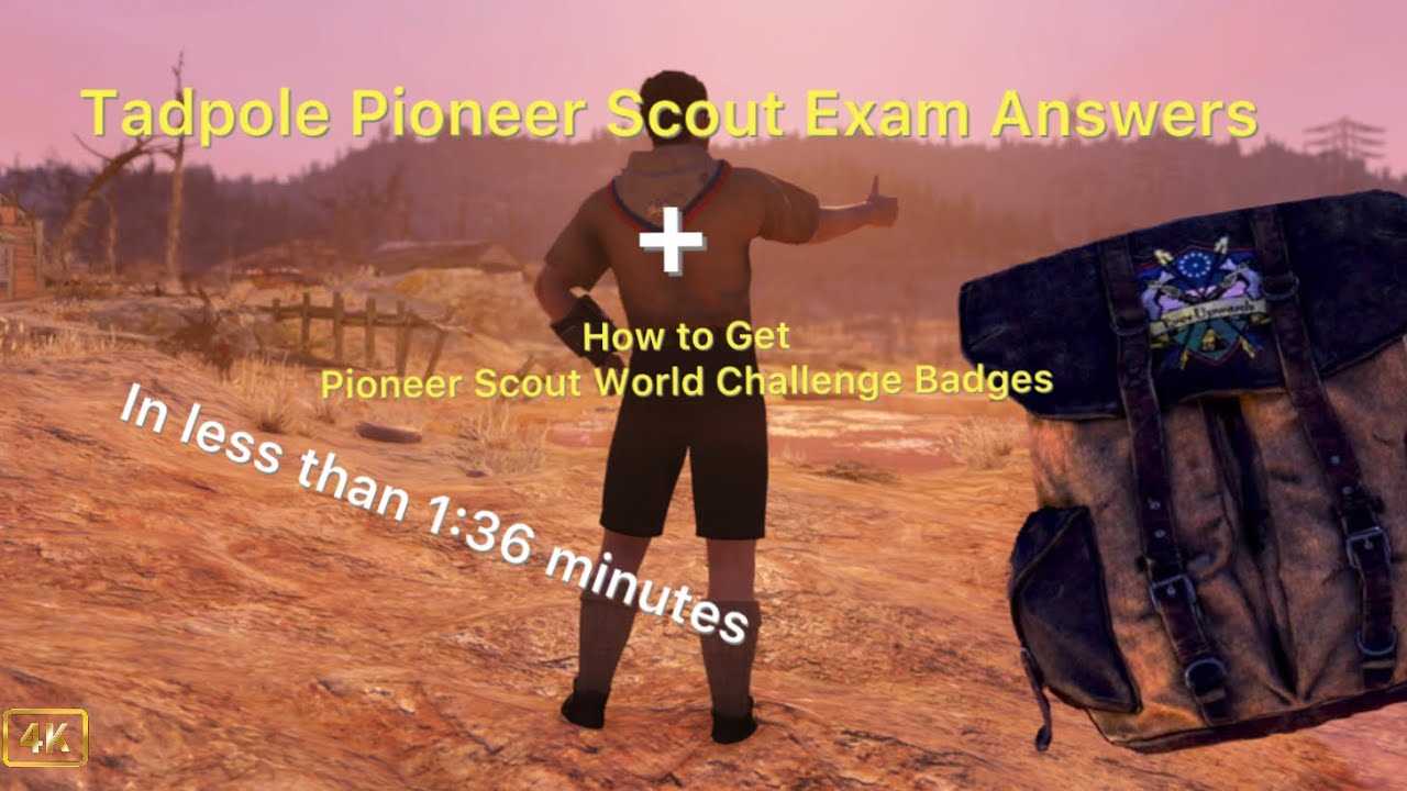 fallout 76 pioneer scout athlete exam answers