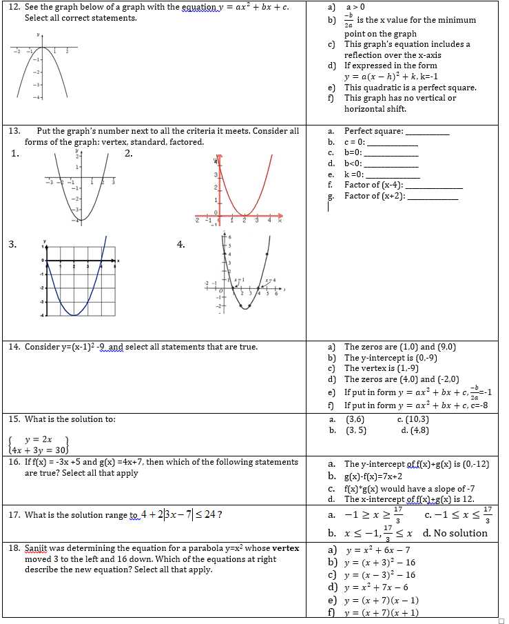 parcc practice test answers