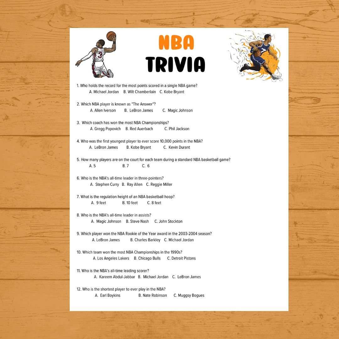 nba trivia questions answers