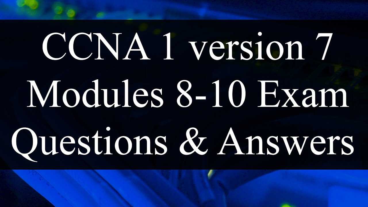 ccna exam answers chapter 8