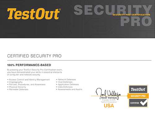 testout security pro certification exam lab answers