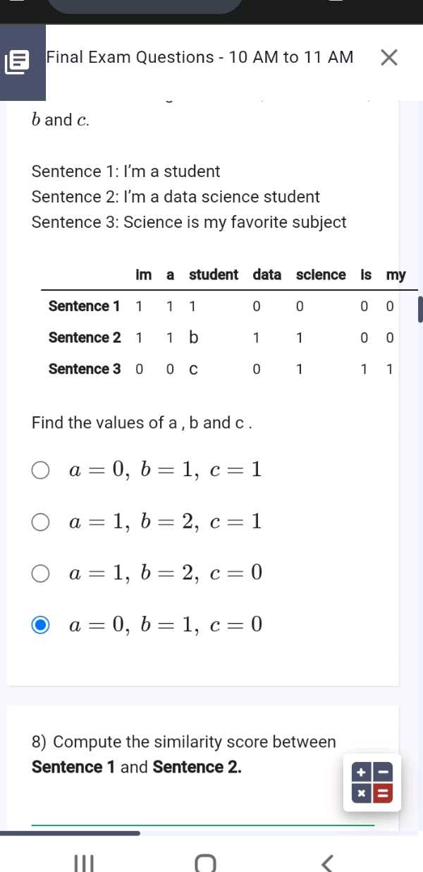 how to answer science exam questions