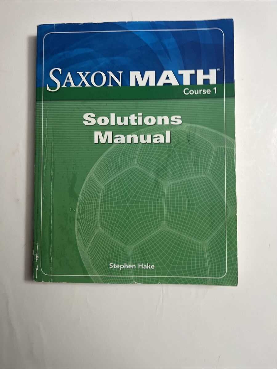 saxon math course 1 answers