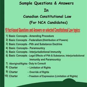 constitutional law exams and answers