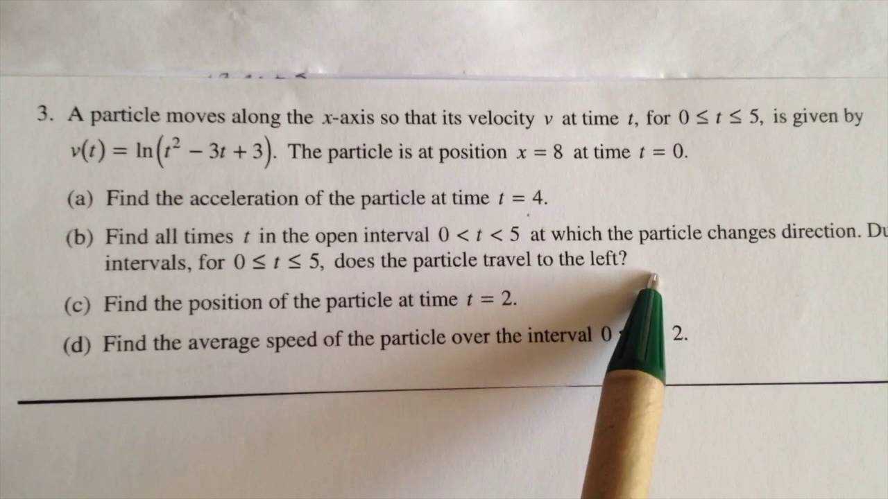 2005 ap calculus ab free response answers