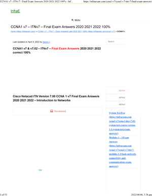 netacad cisco final exam answers