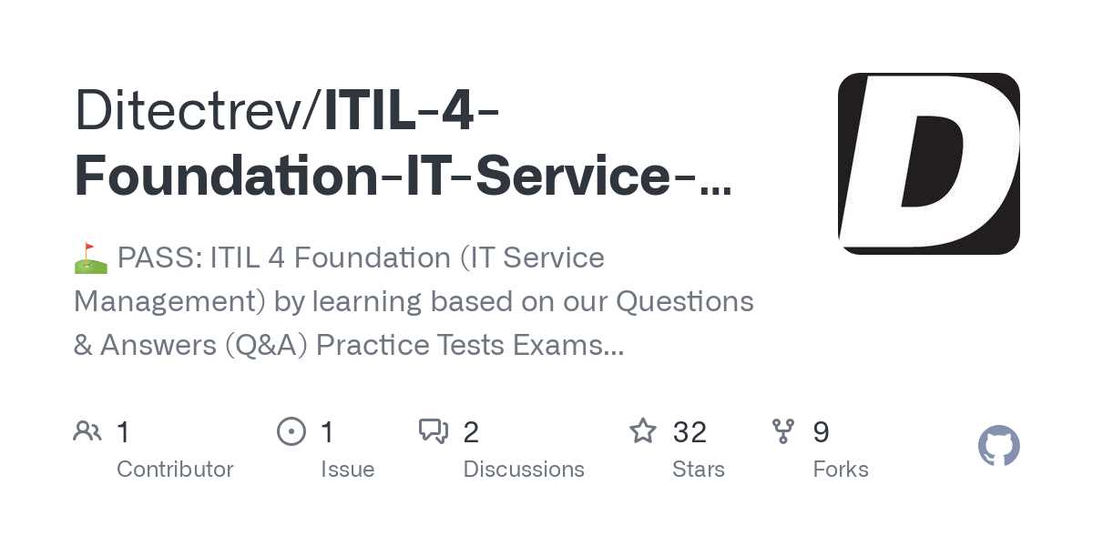 itil 4 foundation exam questions and answers free