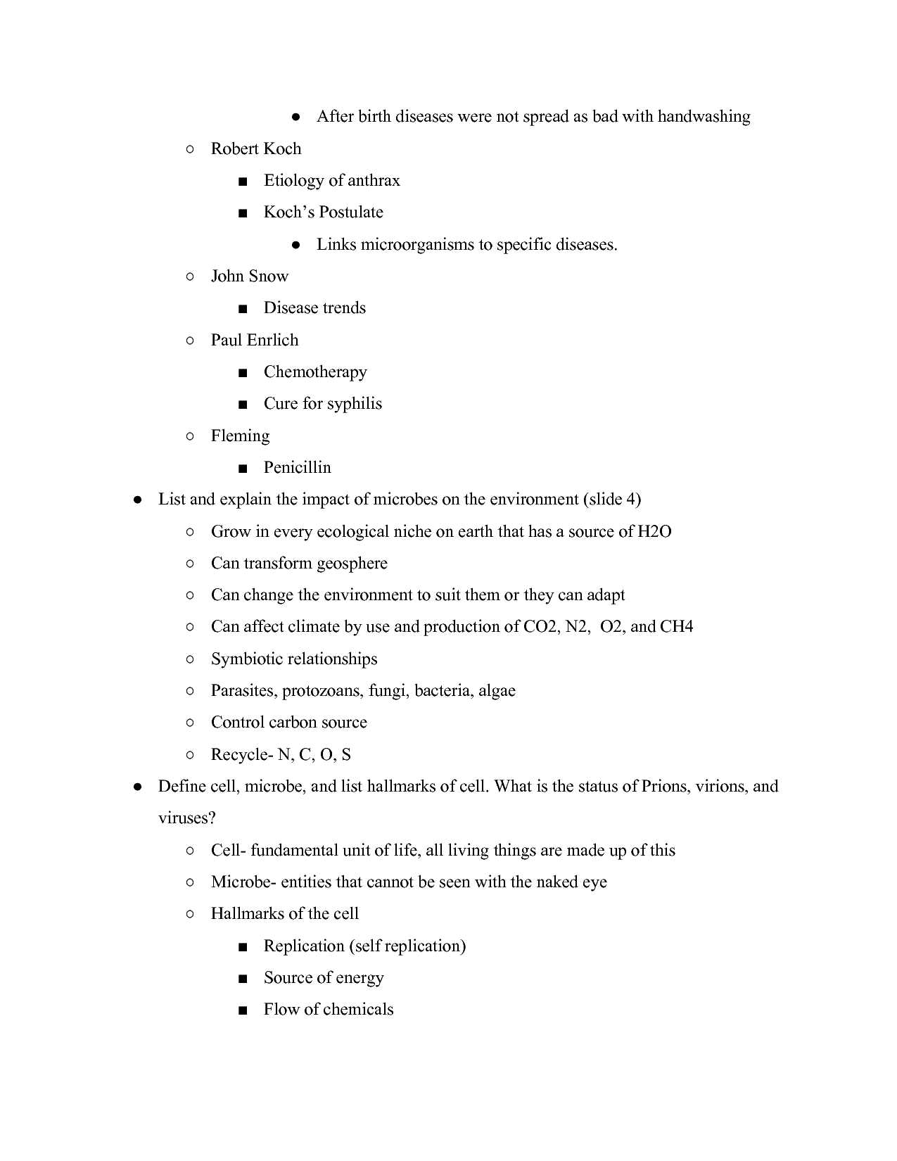 exam 1 microbiology