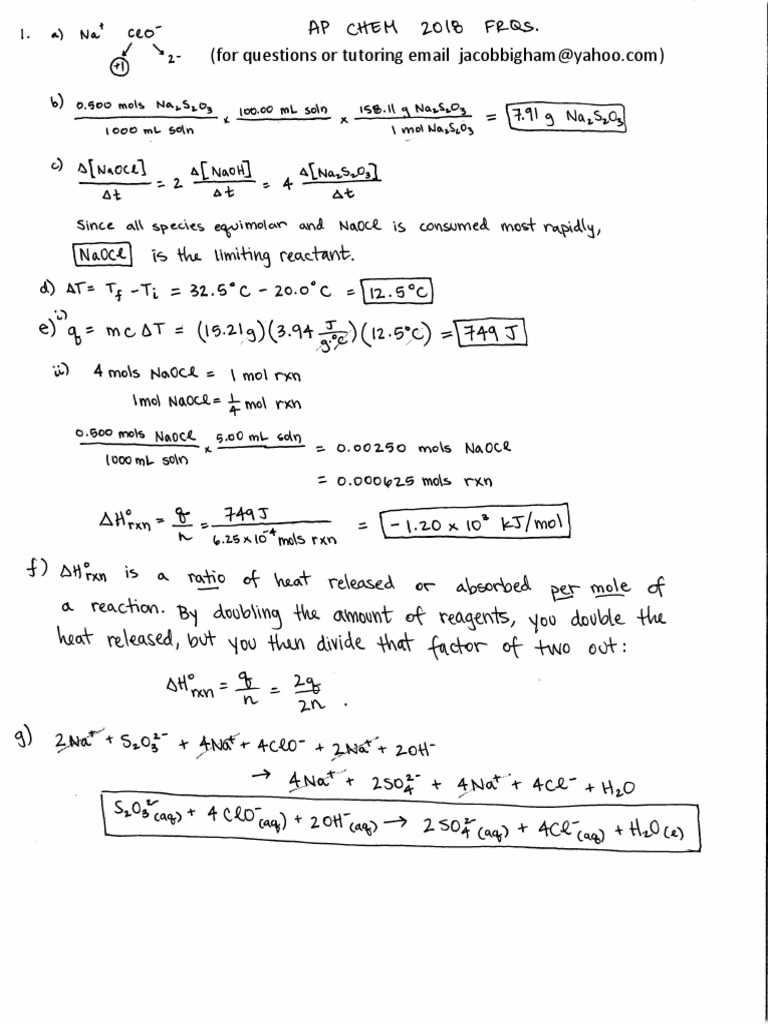 ap chemistry midterm practice test with answers