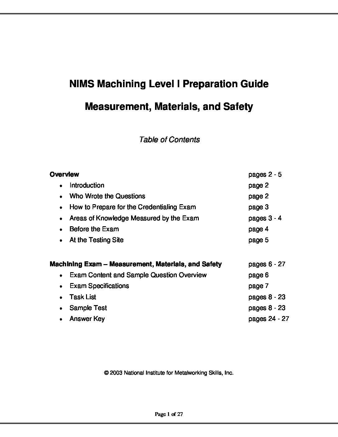 nims 5a answers