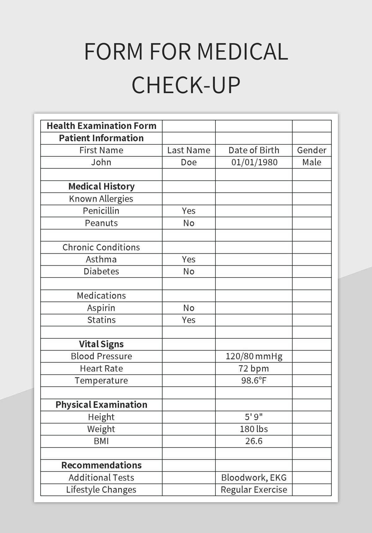 normal pediatric physical exam template