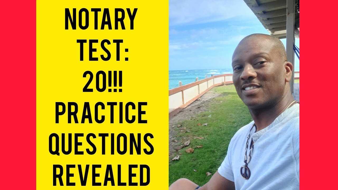 notary public practice exam questions