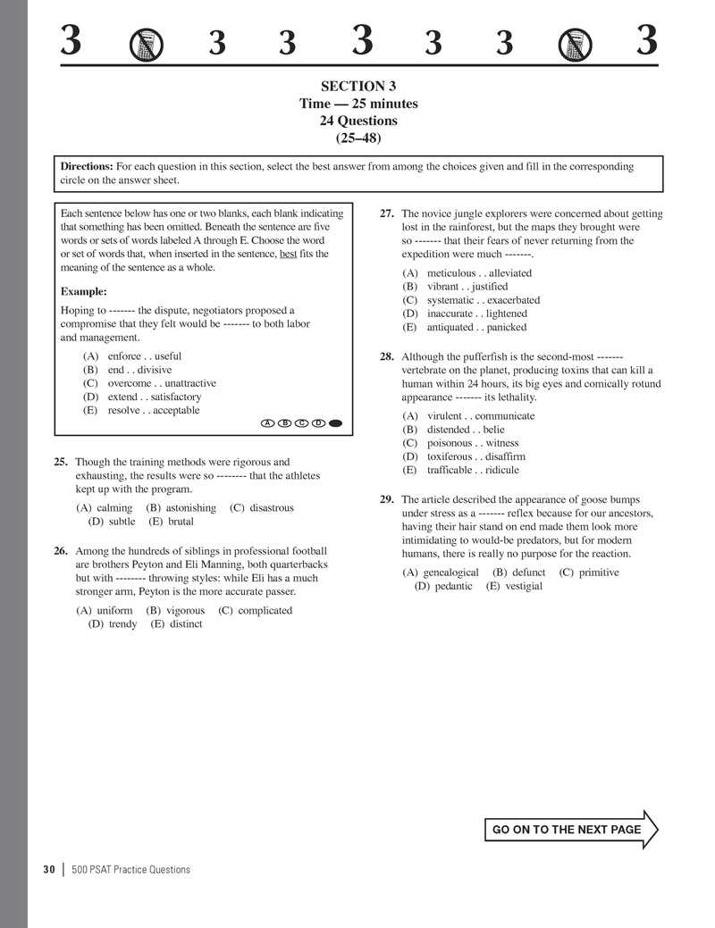 psat practice test answers