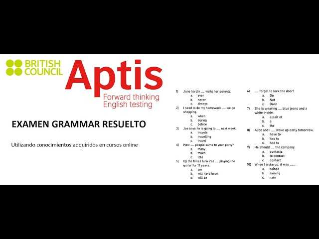 examen vocabulario y gramatica 2 answers