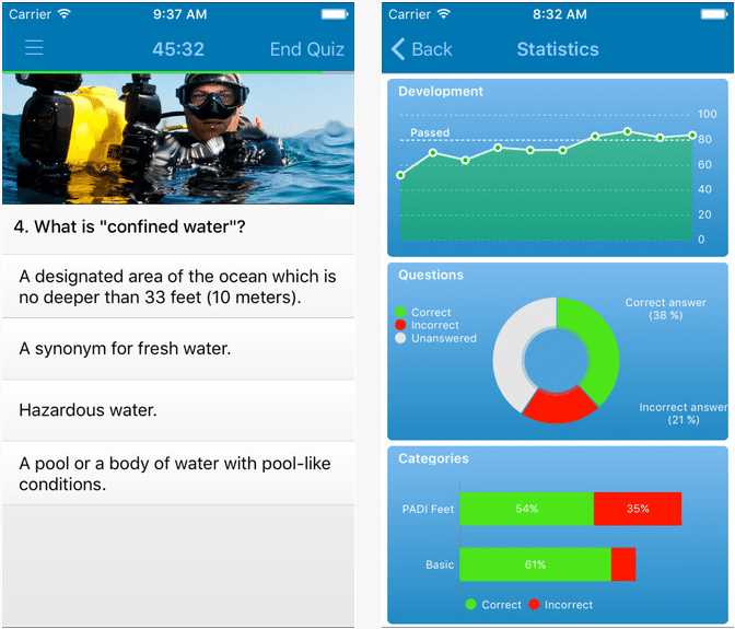 naui scuba diver exam answer key