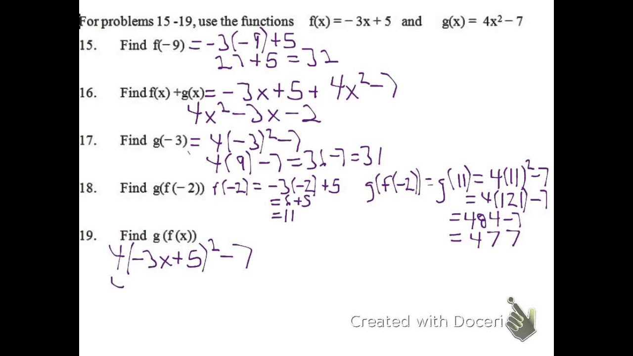 algebra 2 chapter 6 review answer key