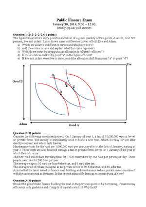 public finance final exam questions and answers