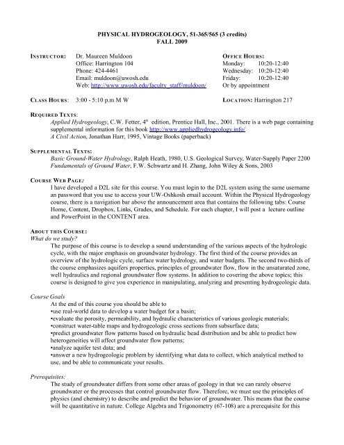 hydrogeology exam questions and answers