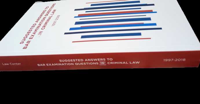 bar exam questions and answers criminal law