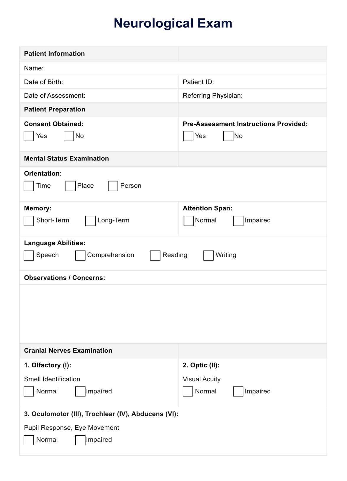 normal pediatric physical exam template