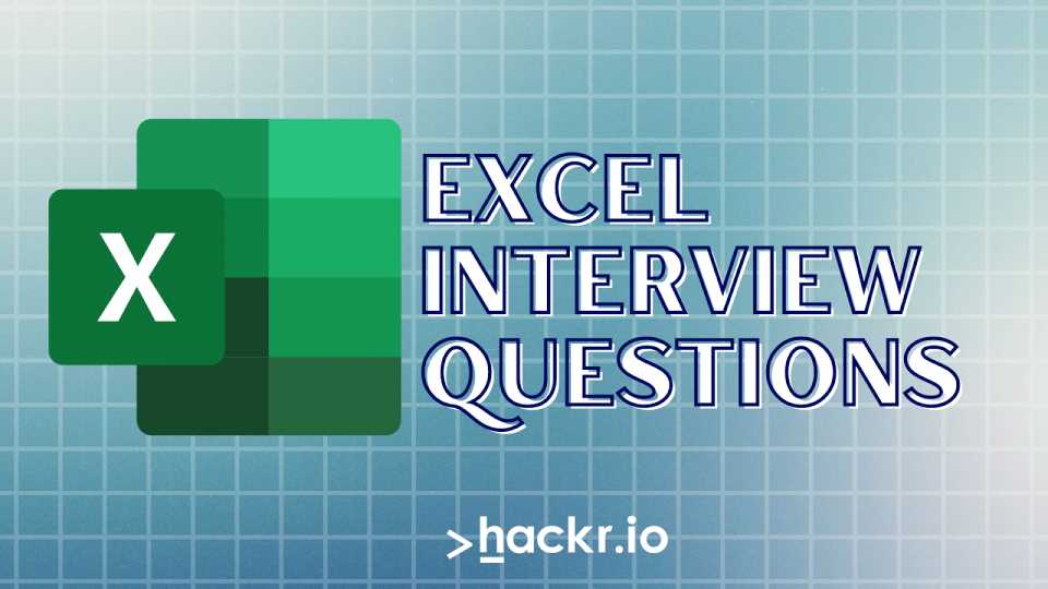 microsoft excel interview questions and answers