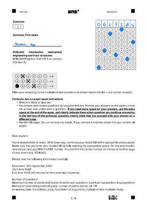 neiep mechanics exam answers